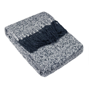 Weaver 130x180 Throw Navy - XShowhome Limited - Riva