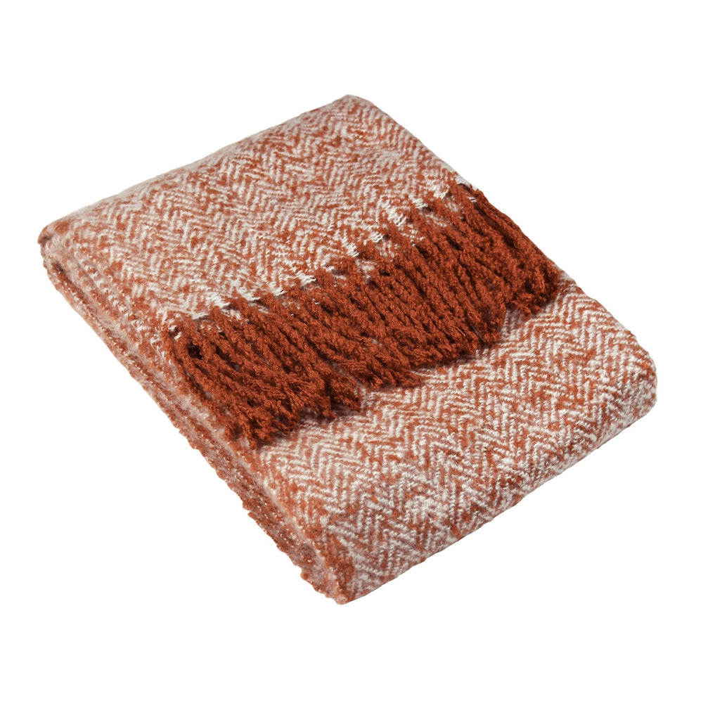 Weaver 130x180 Throw Rust - Canwell Interiors Limited - Riva