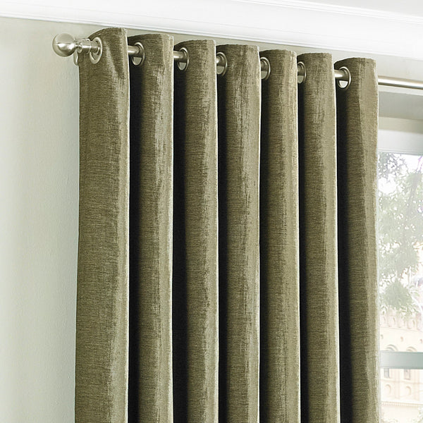 Wellesley 168x183 Ring Top Curtains Mocha - Canwell Interiors Limited - Riva