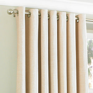Wellesley 168x183 Ring Top Curtains Natur - Canwell Interiors Limited - Riva