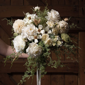 White Dahlia Stem - Canwell Interiors Limited - Hills