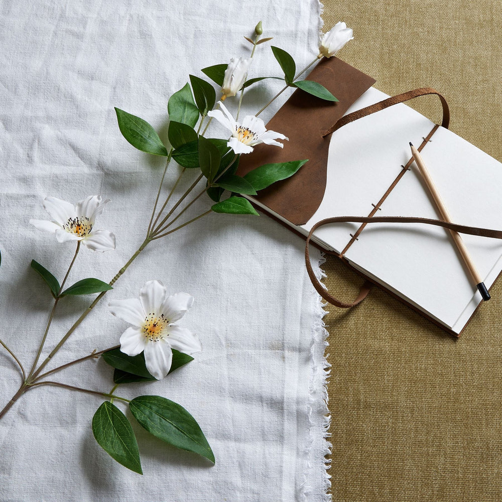 White Florida Clematis - Canwell Interiors Limited - Hills