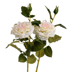 White Garden Rose Spray - Canwell Interiors Limited - Hills