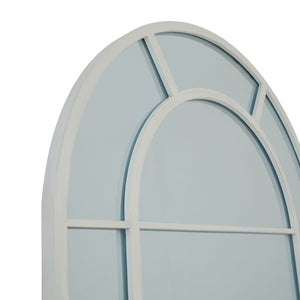 White Large Arched Window Mirror - Canwell Interiors Limited - Hills