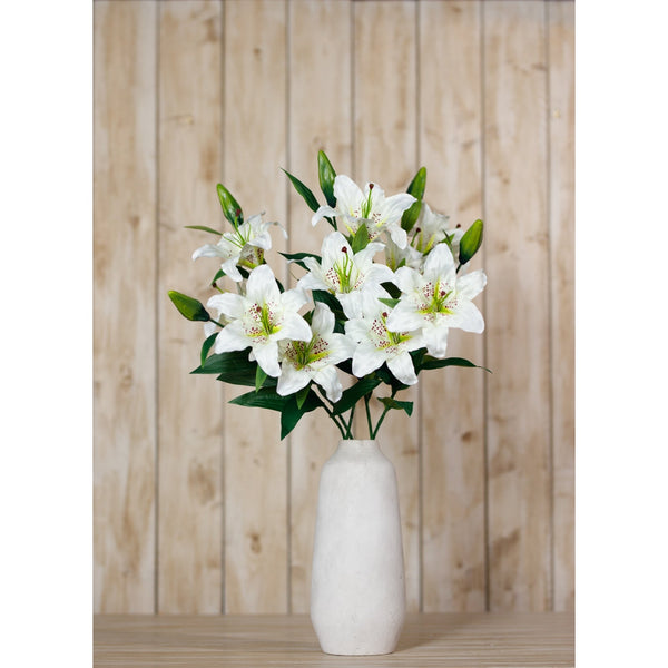 White Madonna Lily Spray - Canwell Interiors Limited - Hills