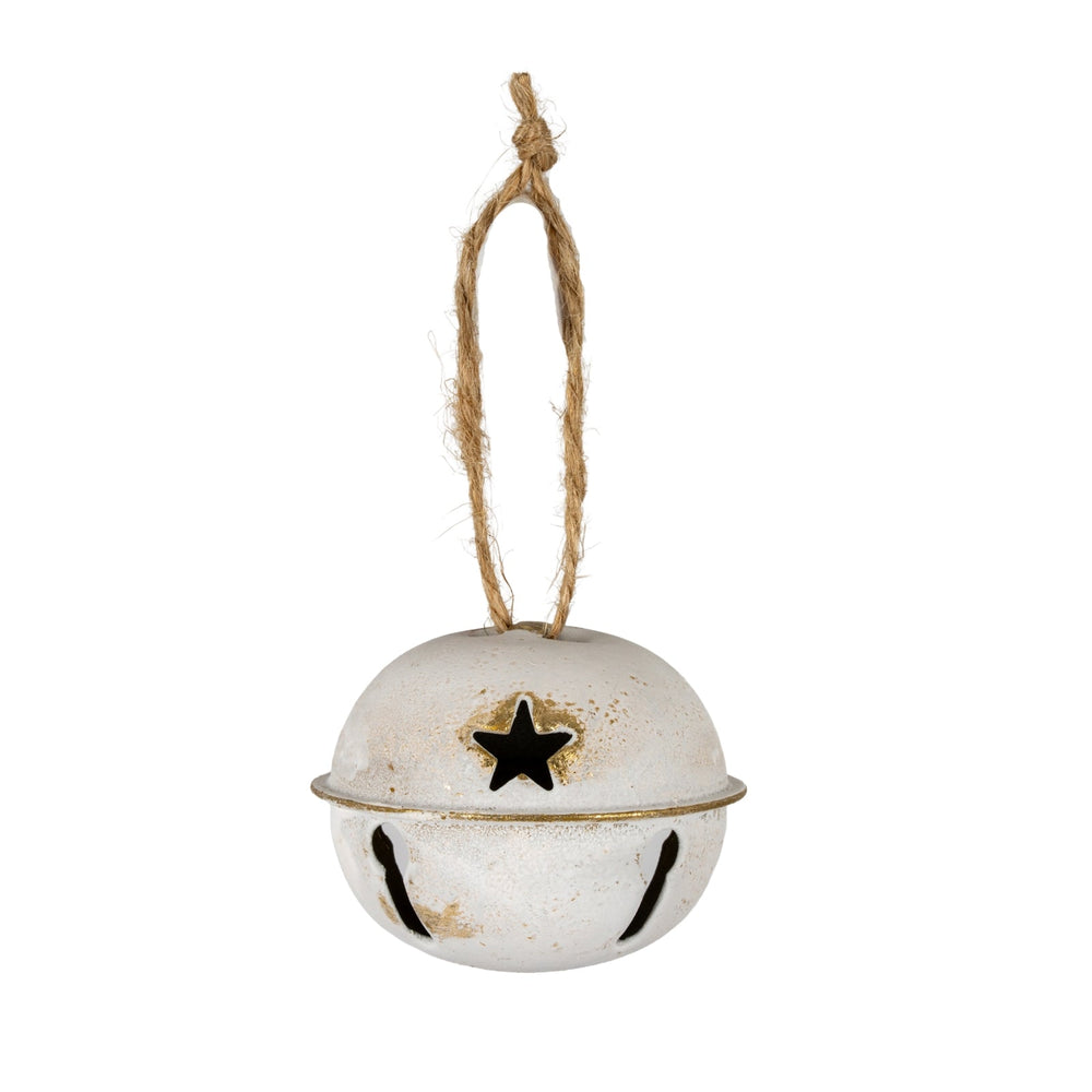 White Metal Nordic Bell Decoration - Canwell Interiors Limited - Hills