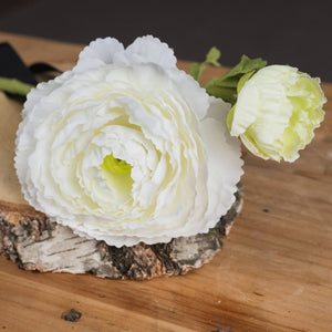 White Ranunculus Spray - Canwell Interiors Limited - Hills