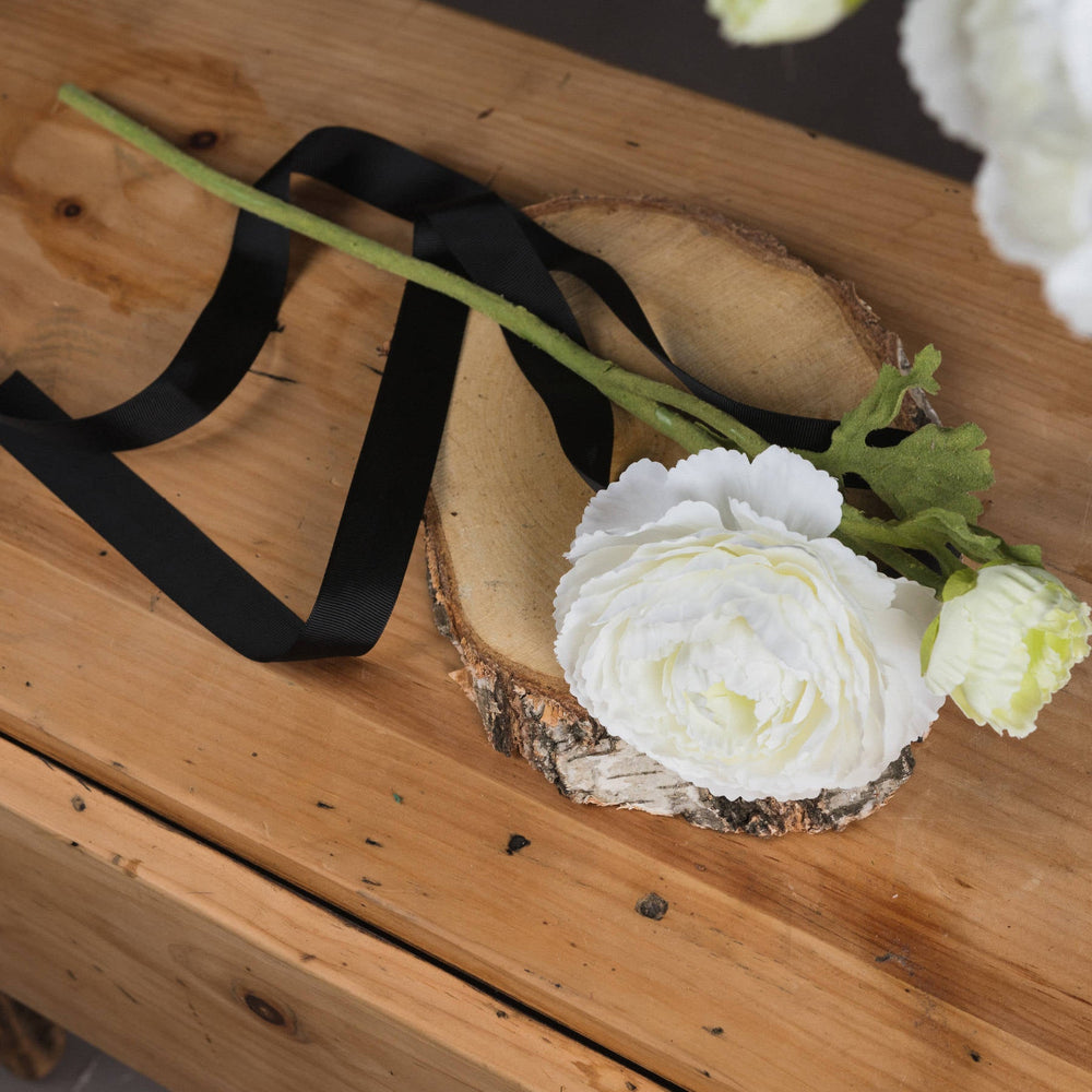 White Ranunculus Spray - Canwell Interiors Limited - Hills