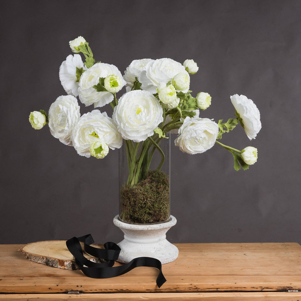 White Ranunculus Spray - Canwell Interiors Limited - Hills