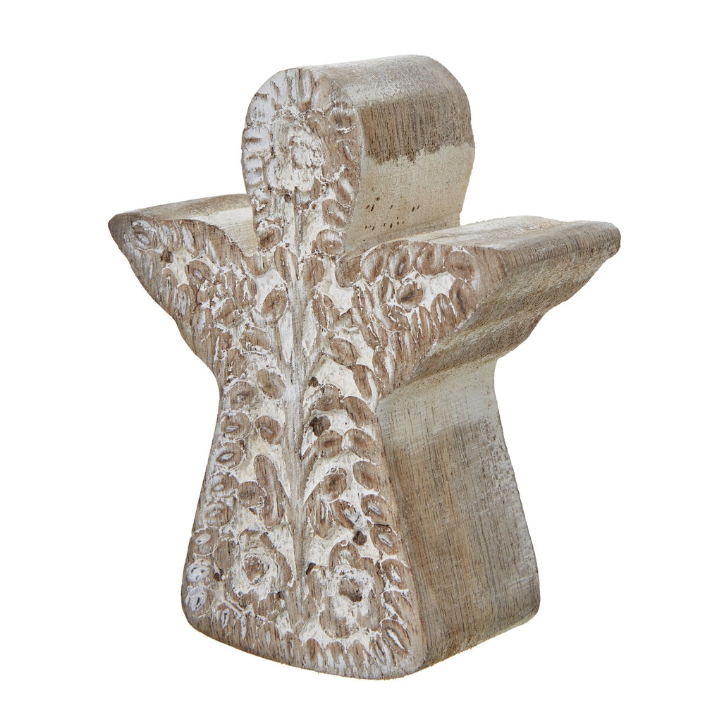 White Wash Collection Patterned Angel Decoration - XShowhome Limited - Hills