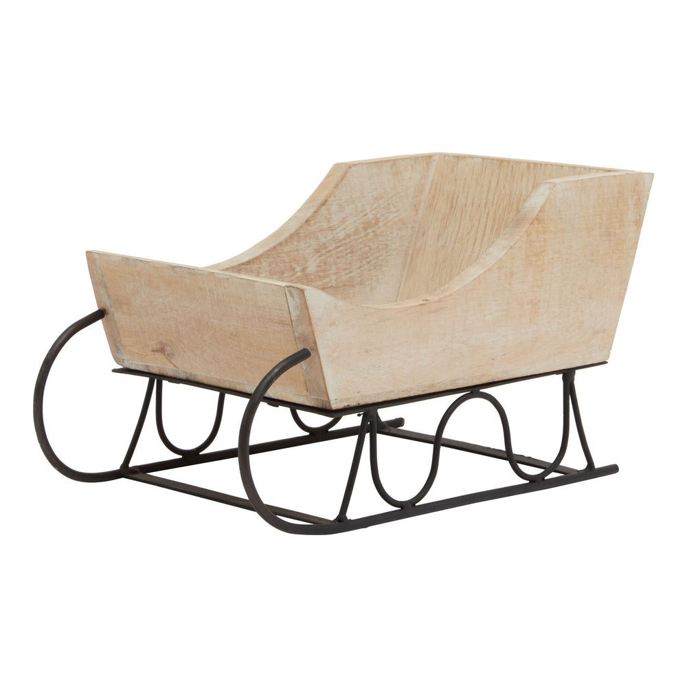 White Wash Collection Wooden Decorative Sleigh - XShowhome Limited - Hills