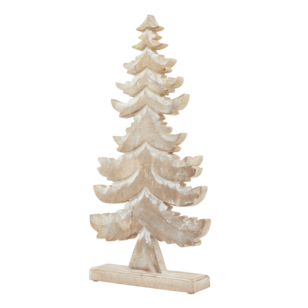 White Wash Collection Wooden Large Tiered Tree Decoration - XShowhome Limited - Hills