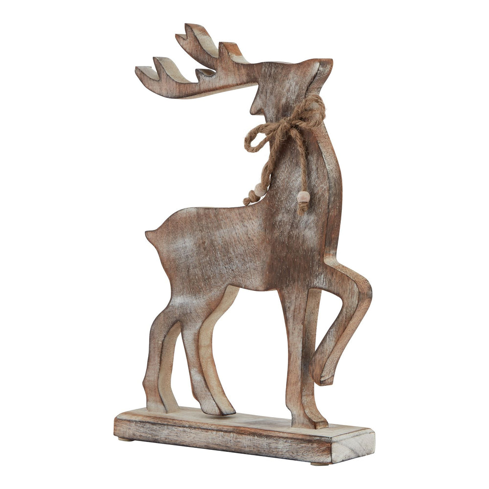 White Wash Collection Wooden Reindeer Decoration - XShowhome Limited - Hills