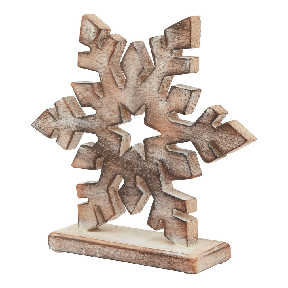 White Wash Collection Wooden Snowflake Decoration - XShowhome Limited - Hills