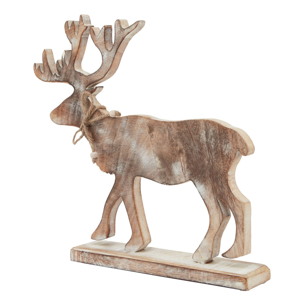 White Wash Collection Wooden Stag Decoration - XShowhome Limited - Hills