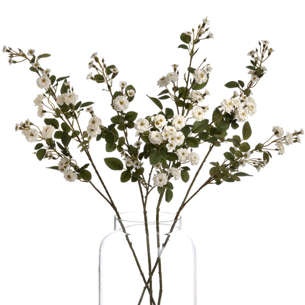 White Wild Meadow Rose - Canwell Interiors Limited - Hills