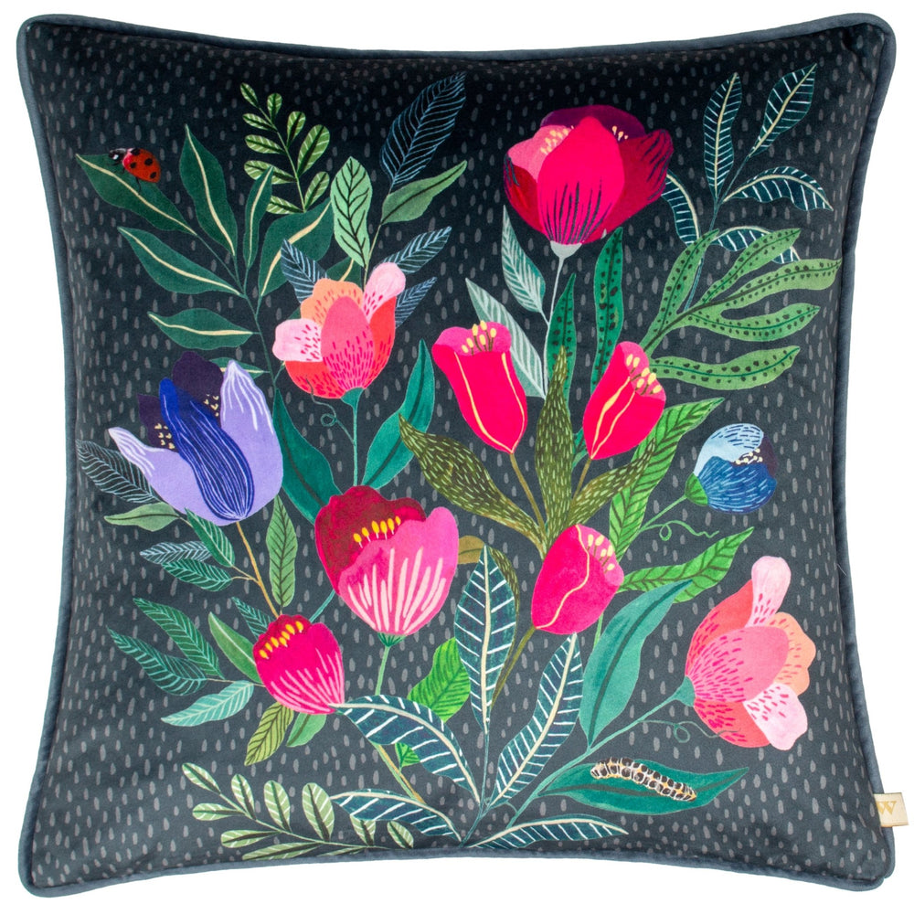 Wild Garden Posies 43x43 Feather Filled Cushion Multi - Canwell Interiors Limited - Riva