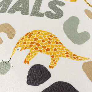 Wildlife Save Our Animals 43x43 Feather Filled Cushion Multi - Canwell Interiors Limited - Riva