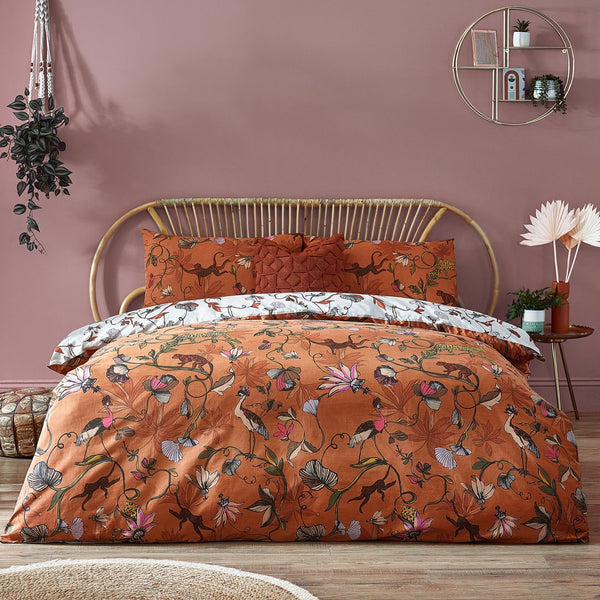 Wildlings Double Duvet Set Warm Sienna - Canwell Interiors Limited - Riva