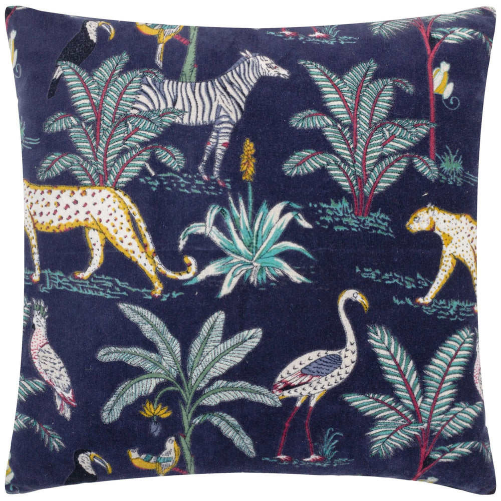 Wilds 55x55 Feather Filled Cushion Navy - Canwell Interiors Limited - Riva