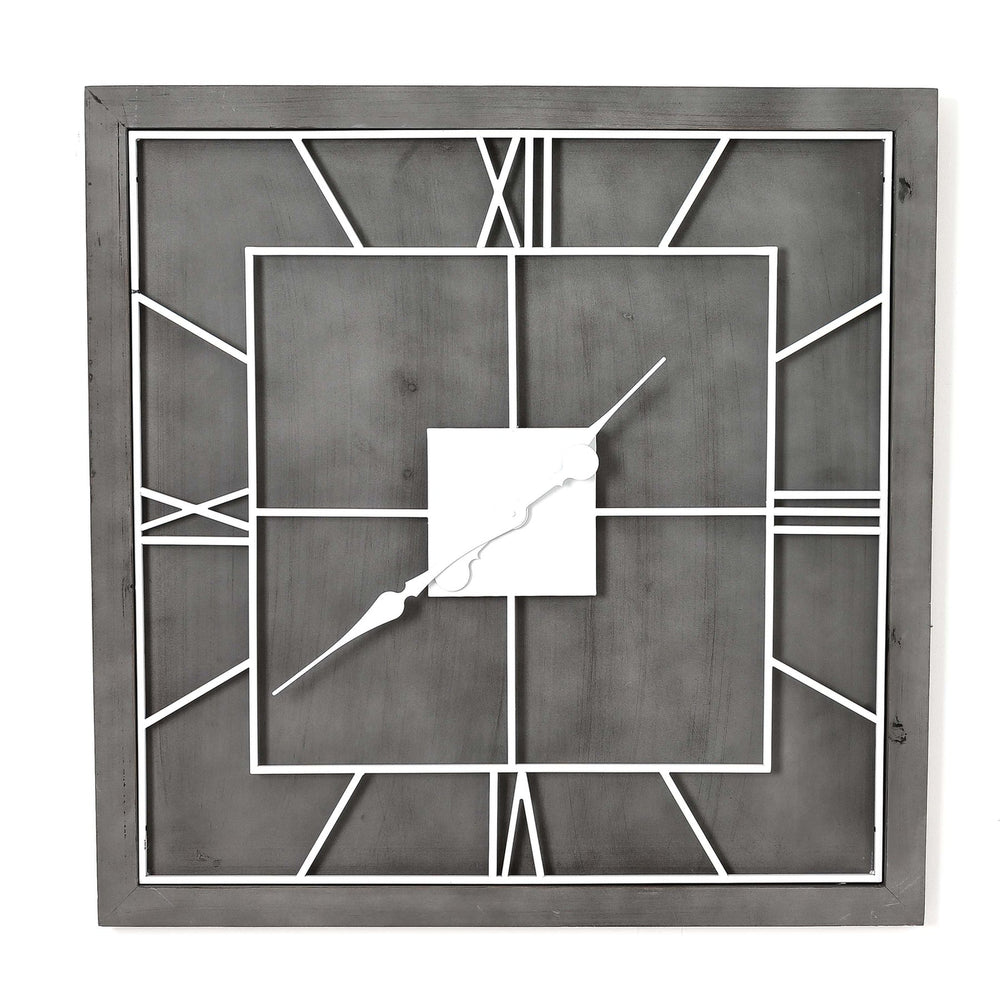 Williston Grey Square Wall Clock - Canwell Interiors Limited - Hills
