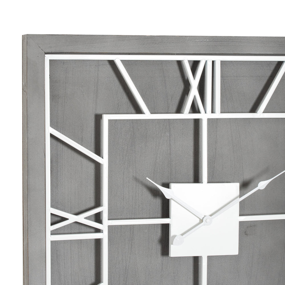 Williston Grey Square Wall Clock - Canwell Interiors Limited - Hills