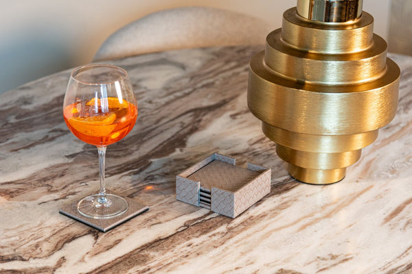 Wine & Bar Accessory Vivi Grey Set of 4 Coasters - XShowhome Limited - Richmond
