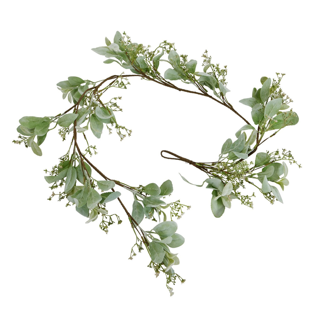 Winter Garland With Lambs Ear And Wax Flower - Canwell Interiors Limited - Hills