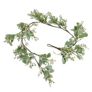 Winter Garland With Lambs Ear And Wax Flower - Canwell Interiors Limited - Hills