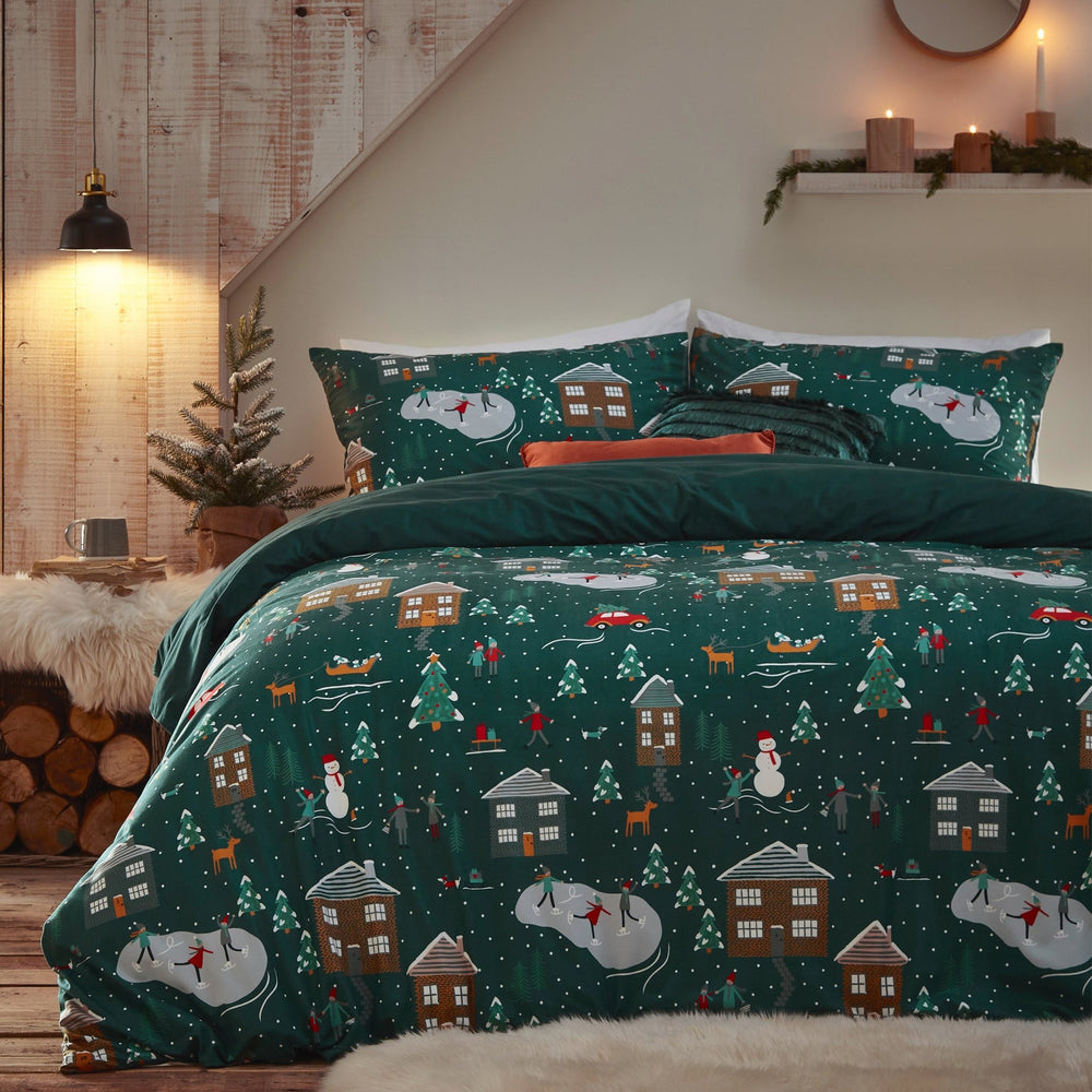 Winter Pine Sb Duvet Set Pine Green - Canwell Interiors Limited - Riva