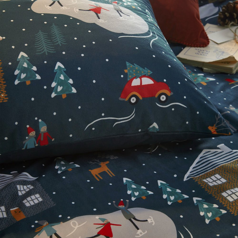 703winter Pines Sb Duvet Set Pine Navy - Canwell Interiors Limited - Riva