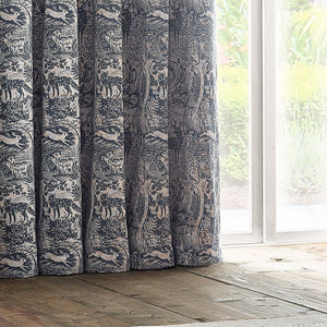 Winter Woods 167x182 Eyelet Curtains Midnight - Canwell Interiors Limited - Riva
