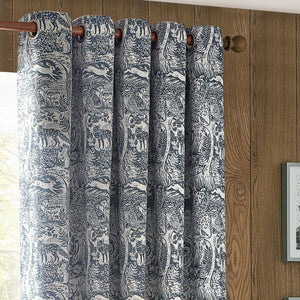 Winter Woods 228x182 Eyelet Curtains Midnight - Canwell Interiors Limited - Riva