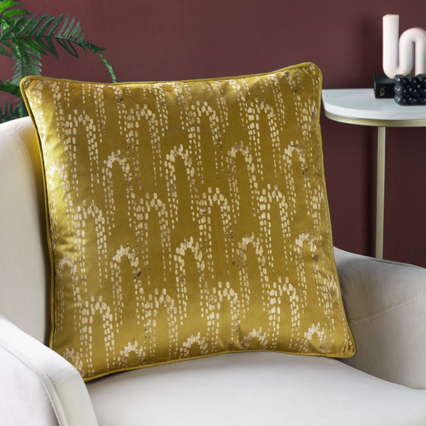 Wisteria 50x50 Feather Filled Cushion Chartreuse - Canwell Interiors Limited - Riva