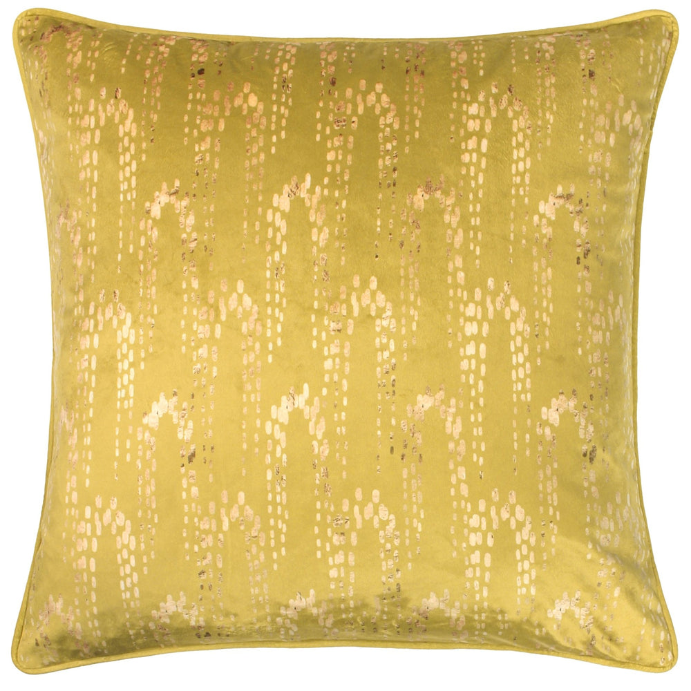 Wisteria 50x50 Feather Filled Cushion Chartreuse - Canwell Interiors Limited - Riva