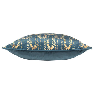 Wisteria 50x50 Feather Filled Cushion Petrol - Canwell Interiors Limited - Riva
