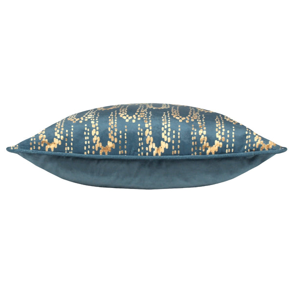 Wisteria 50x50 Feather Filled Cushion Petrol - Canwell Interiors Limited - Riva