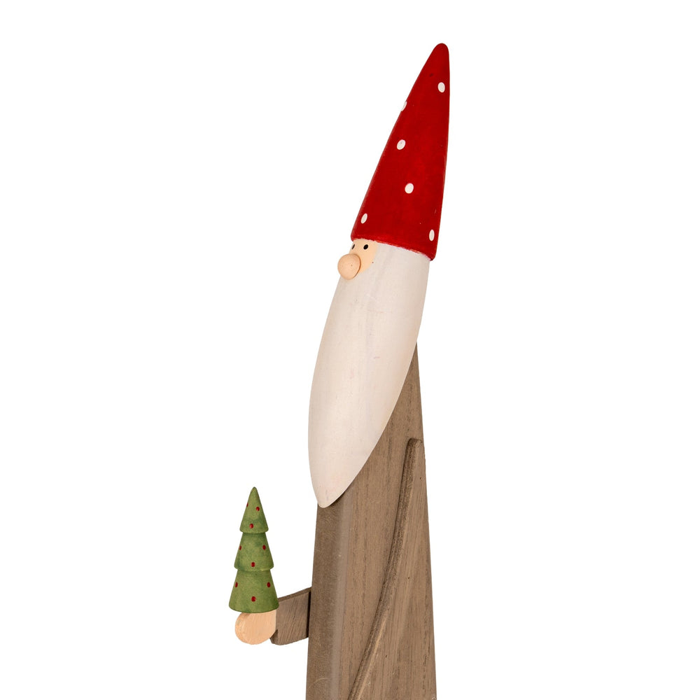Wooden Festive Elf with Tree and Bell - Canwell Interiors Limited - Hills