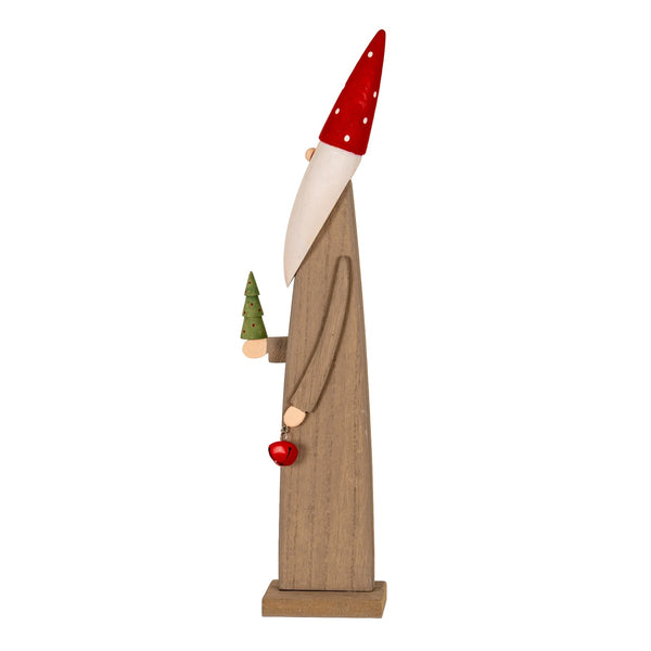 Wooden Festive Elf with Tree and Bell - Canwell Interiors Limited - Hills