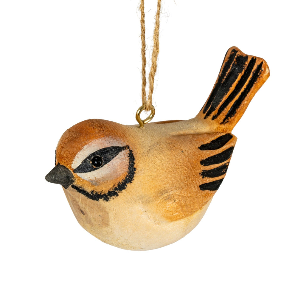 Wooden Tawny Bird Decoration - Canwell Interiors Limited - Hills