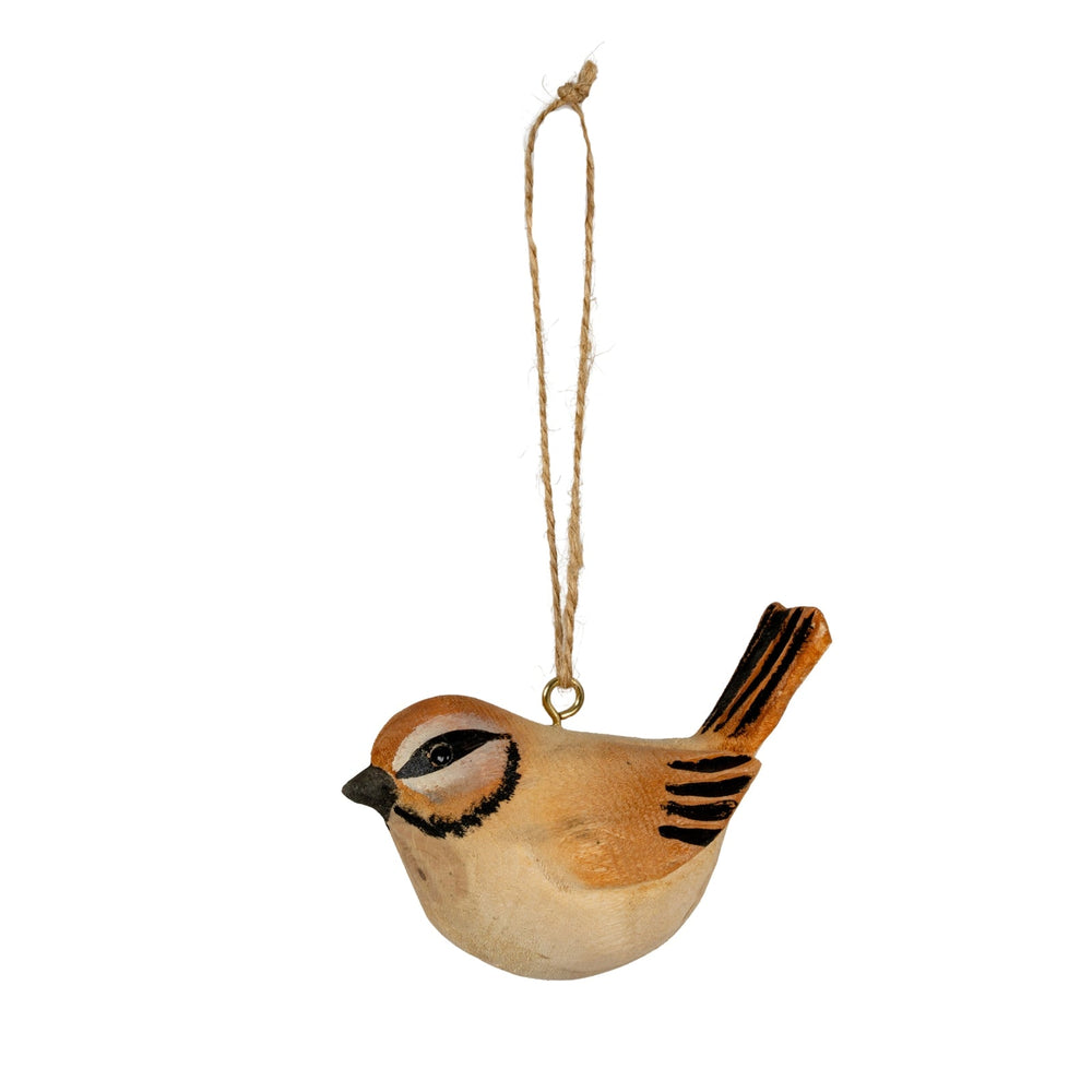 Wooden Tawny Bird Decoration - Canwell Interiors Limited - Hills