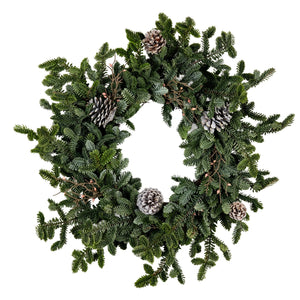 Woodland Pine Wreath With Pinecones - Canwell Interiors Limited - Hills