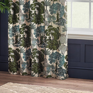 Woodlands 117x137 Eyelet Curtains Green - Canwell Interiors Limited - Riva