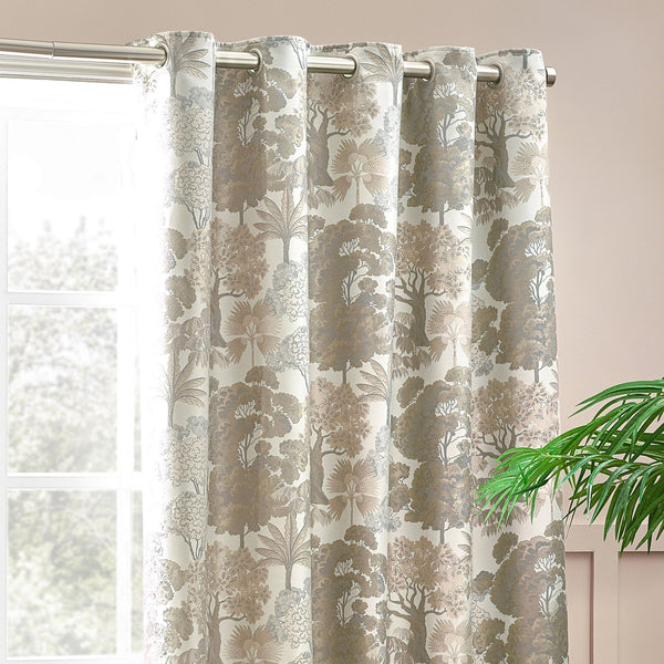 Woodlands 229x137 Eyelet Curtains Natural - Canwell Interiors Limited - Riva
