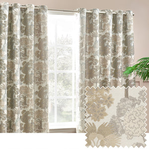 Woodlands 229x137 Eyelet Curtains Natural - Canwell Interiors Limited - Riva