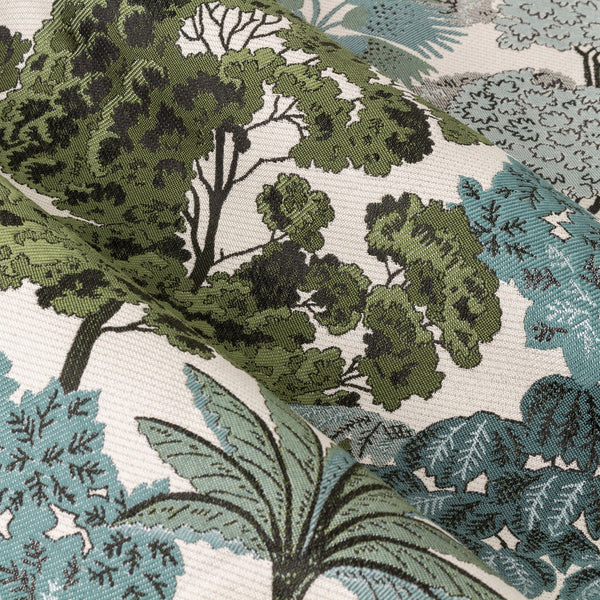 Woodlands 229x229 Eyelet Curtains Green - Canwell Interiors Limited - Riva