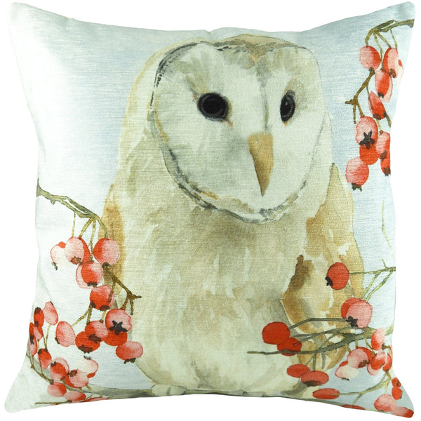 Xmas Owls 43x43 Feather Filled Cushion Multi - Canwell Interiors Limited - Riva