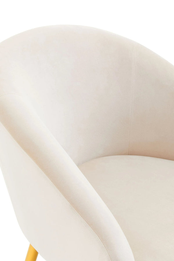Yasmeen Beige Chair And Footstool - XShowhome Limited - Xshowhome
