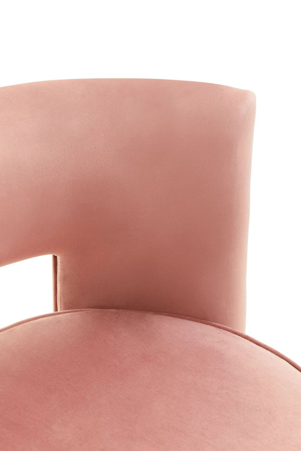 Yasmeen Pink Velvet Swivel Chair - XShowhome Limited - Xshowhome