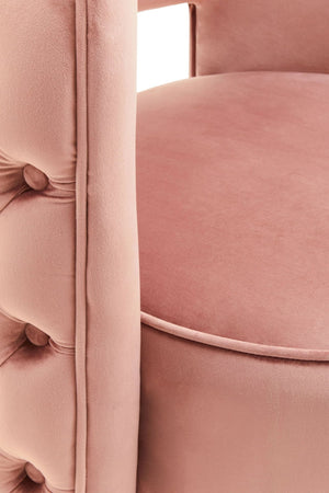 Yasmeen Pink Velvet Swivel Chair - XShowhome Limited - Xshowhome